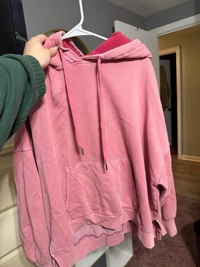 aerie Rose Pink Oversized Pullover Hoodie